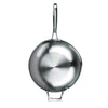 MasterPan Stainless Steel & Aluminum Wok with Lid, 12", 30cm