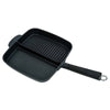 MasterPan Non-Stick 2 Section Meal Skillet, 11", Black