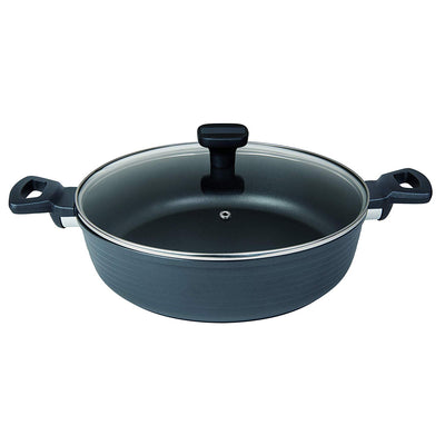 MasterPan Non-Stick Sauté Pan with Lid, 11", 28cm