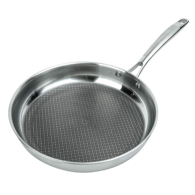 MasterPan Stainless Steel & Aluminum Fry Pan, 9", 23cm