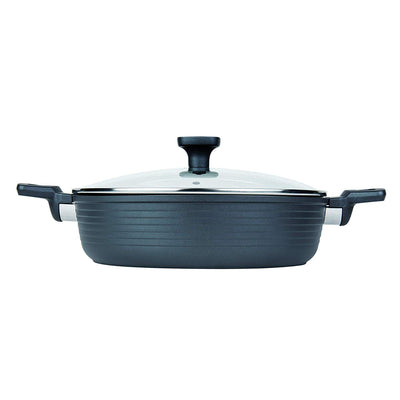 MasterPan Non-Stick Sauté Pan with Lid, 11", 28cm