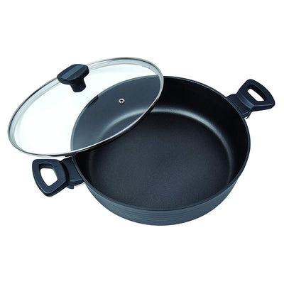 MasterPan Non-Stick Sauté Pan with Lid, 11", 28cm