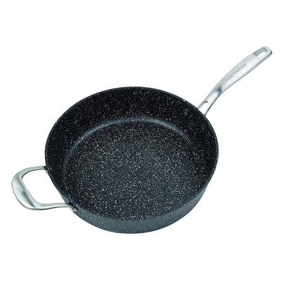 MasterPan Granite Stone Non-Stick Sauté Pan with Lid, 11"