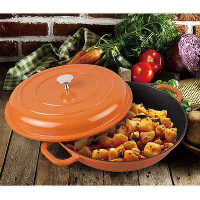 MasterPan 2.8L Non-Stick Dutch Casserole, 11", 28cm, Orange