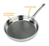 MasterPan Stainless Steel & Aluminum Fry Pan, 9", 23cm