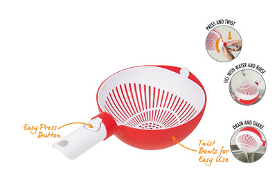 MasterLon Twist Bowl Colander, 8", 20cm