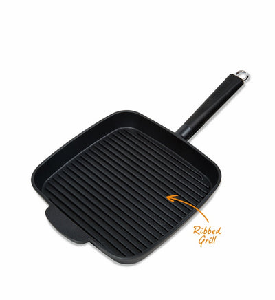 MasterPan Heavy Duty Non-Stick Deep Grill Pan